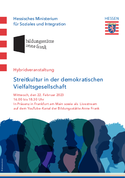 Flyer: "Streitkultur in der demokratischen Vielfaltsgesellschaft"