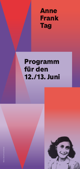 Flyer zum Anne Frank Tag 2022 in Frankfurt am Main