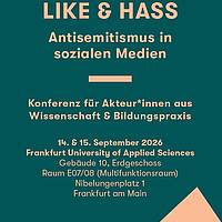 Programmflyer zur Konferenz "Zwischen Like & Hass"