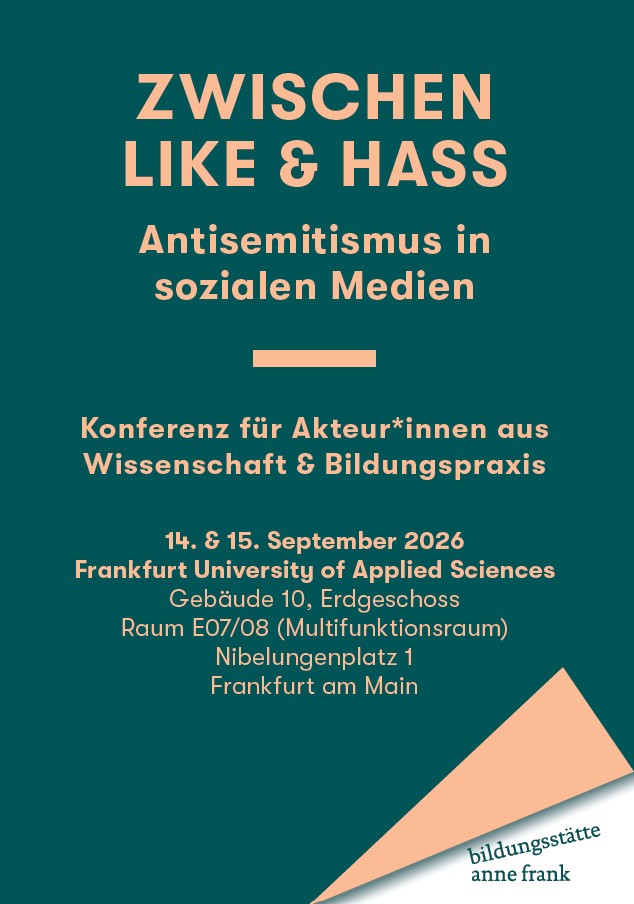 Programmflyer zur Konferenz "Zwischen Like & Hass"
